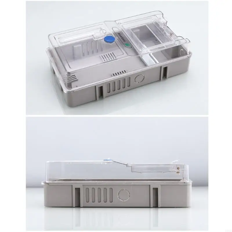   Transparent Design Enclosure Single Phase Power Meter Case Featuring Prepaid Card System Plastic Electricity Meter Box