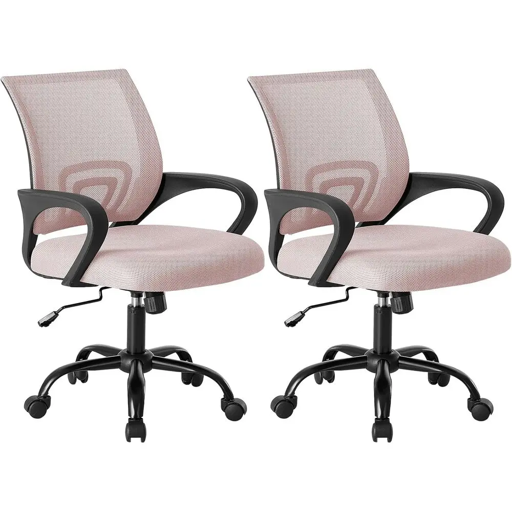 Oice Desk Chair - Ergonomic Back with Lumbar Support & Rocking e, Height Adjustable with ixed Armrest, or Home, Computer, Gaming