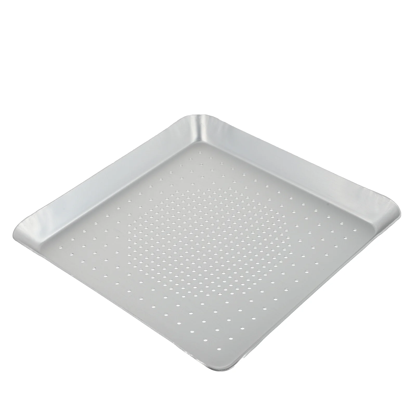 

Pizza Pan Baking Dish with Lid Kitchen Tray Home Stainless Steel Dishwasher Safe Cake Aluminum Alloy Holes Square