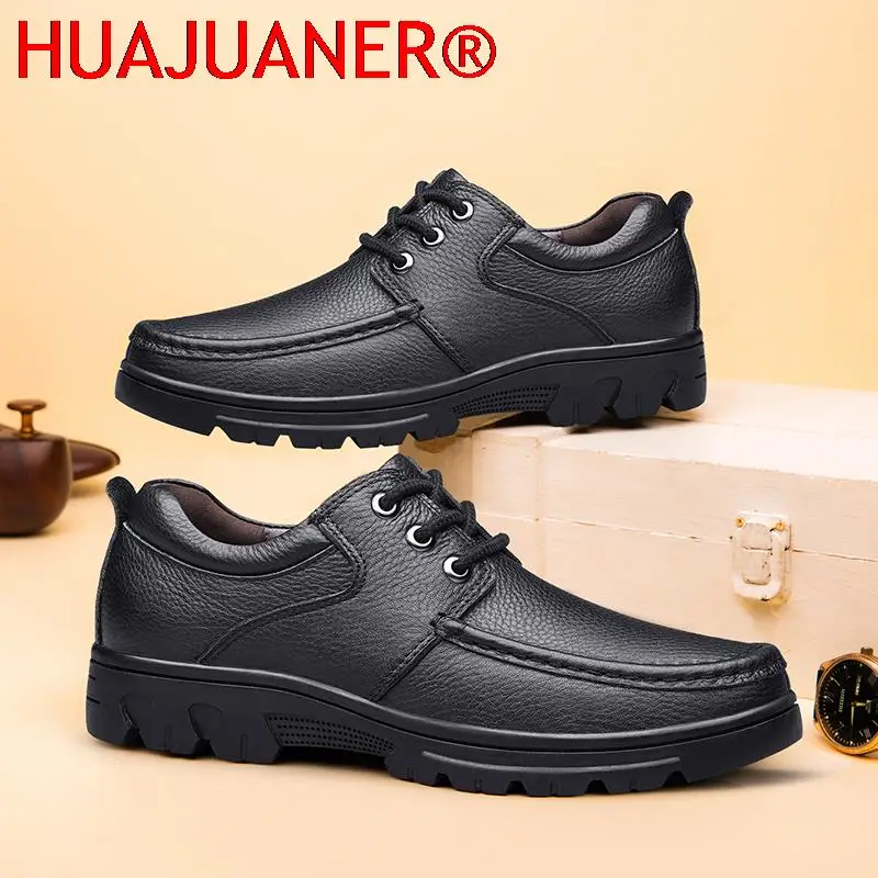 New Big Size 37-50 Genuine Leather Shoes Men Casual Shoes High Quality Formal Men's Shoes Brand Comfy Luxury Handmade Men Shoes