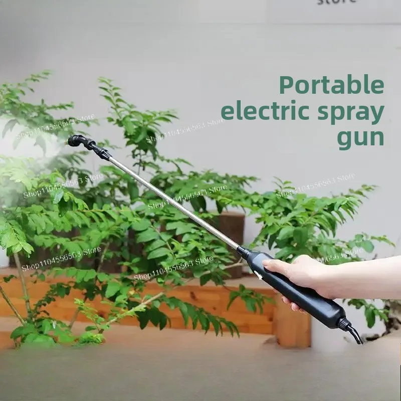 2400mAh Portable Electric Sprayer Telescopic Rod High Pressure Sprinkler With 3 Nozzles For Plant Watering Lawn Fertilizing
