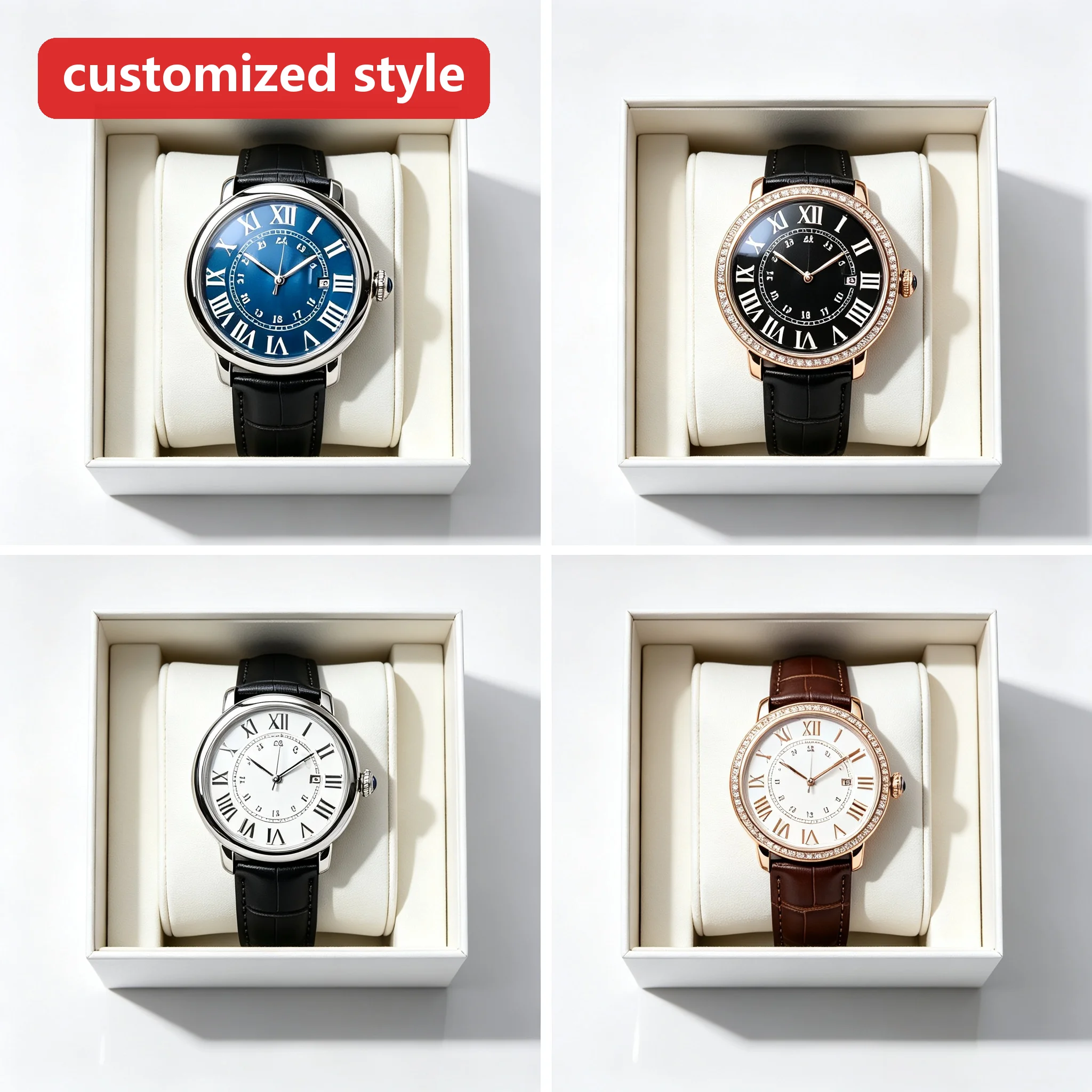 Camudi Men's 40 mm Luxury Fashion Mechanical Watch, Self-Winding Movement, Water-Resistant Watch, Custom Design