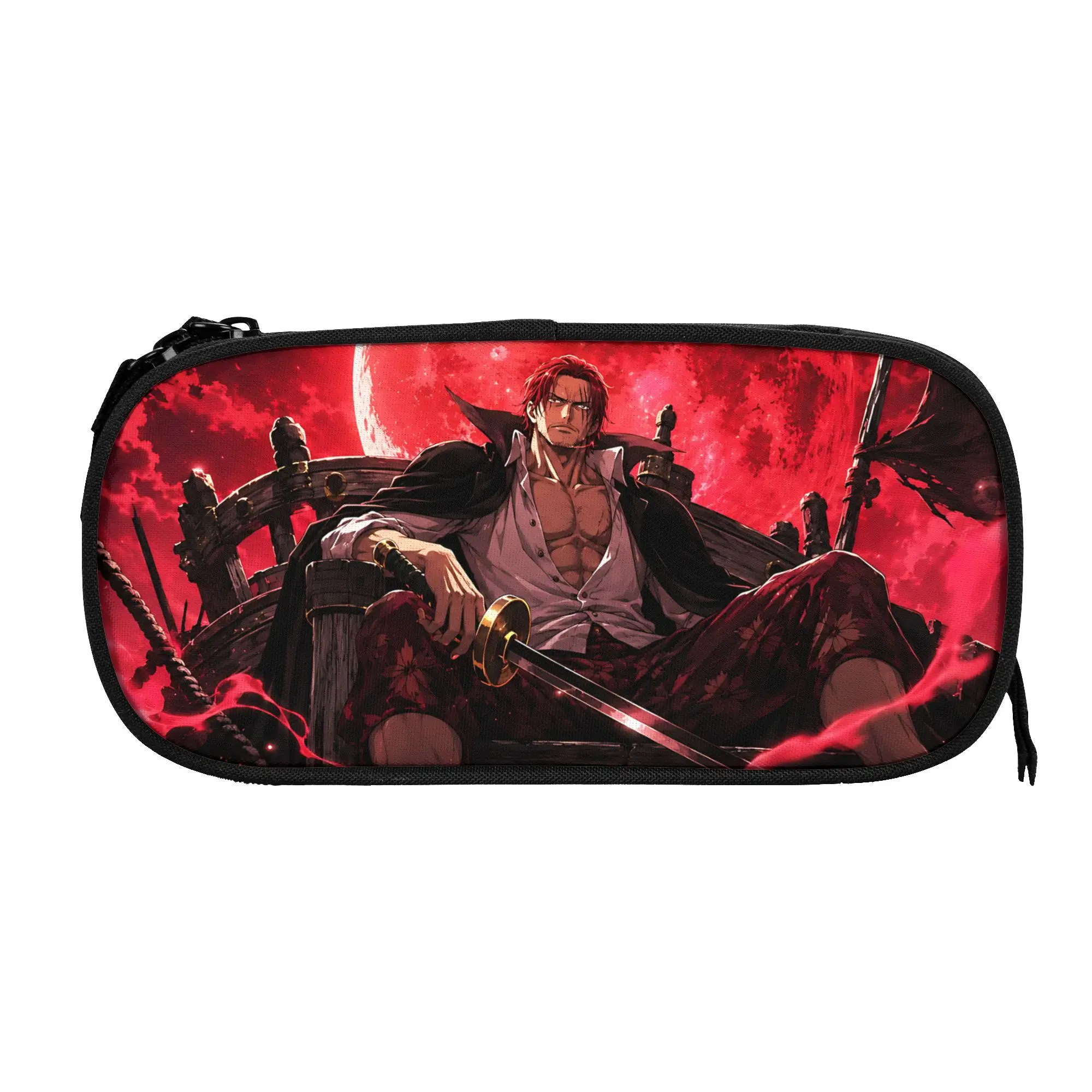 Custom Anime One piece Theme Large Capacity Bags for Child  School Pencil Bag for Boys Gilrs Kids