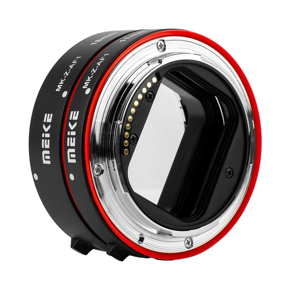 Meike MK-Z-AF1 Metal Auto Focus Macro Extension Tube Adapter Ring 11mm 18mm for Nikon Z-Mount Z5 Z6 Z7 Z9 Z6II Z7II Z50 II Z30