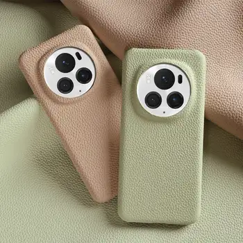 Pouzdro z pravé kůže pro Honor Magic 6 Pro, kryt Pura 70 Ultra 70Pro Mate 50 P60Pro P30 Lite Mate 60, hovězí kůže, zadní strana, pouzdro Coque 10 nejlepší prodej Zadní kryt Honor 6x - №4