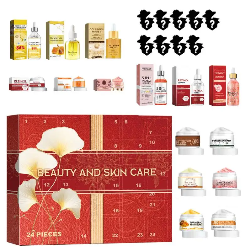 

Beauty Advent Calendar 24 Days Christmas Countdown Calendars Skincare Product 2024 Christmas Advent Calendar Beauty Skincare For