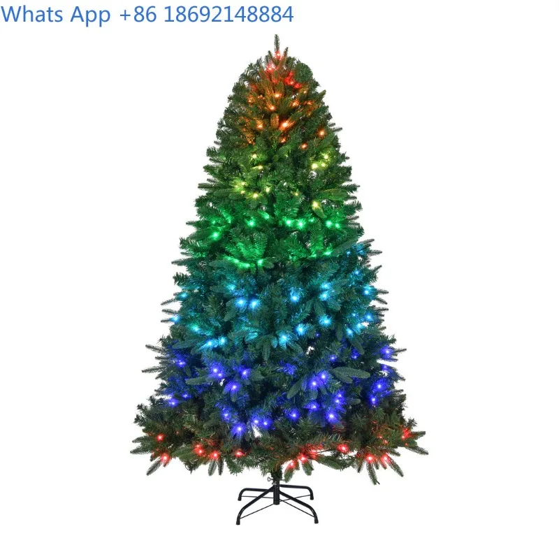 

2.01m New Model PE PVC Mixed Bluetooth Control Lighted RGB Christmas Tree