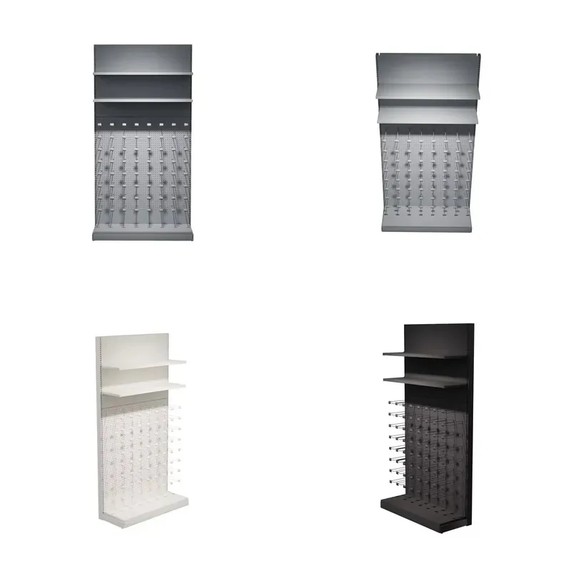 Double Sided Multi Layer Supermarket Shelf for Convenience and Retail Store Display Rack
