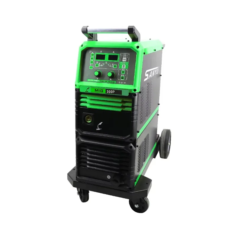 Heavy Duty Inverter Stick Welders MIG-300P LCD Gas Shield Double Pulse Mig Welding Machine Amp Mig Welder 300A