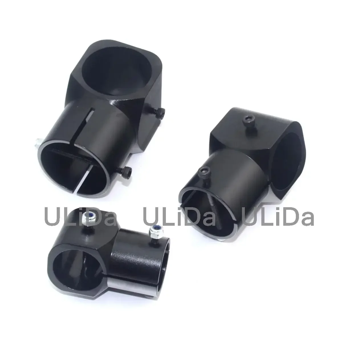 Train d'atterrissage d'avion multi-axes en alliage d'aluminium, trépied à trois canaux, connecteur de tube en fibre de carbone, importateur UAV, 20mm, 25mm, 30mm, 2 pièces