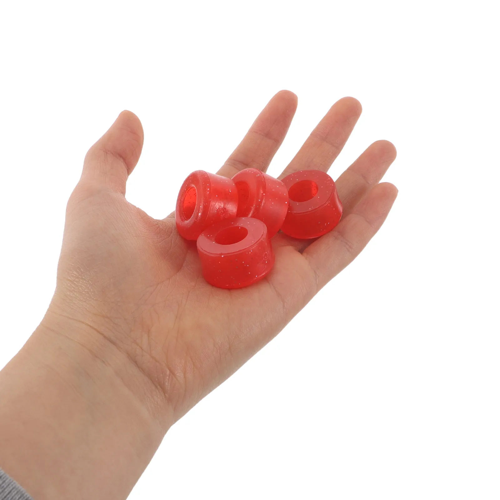 

10Pcs Skateboard Shock Absorbers PU Longboard Bushings for Roller Skate Impact Protection Stability Pads Quad Skate Cushions