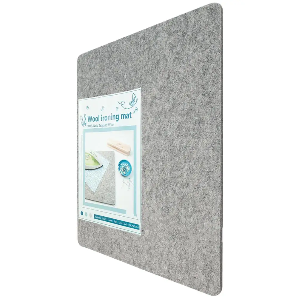 

Wool Ironing Mat 34 2x43cm Lightweight High Temperature Resistant Quilt Pressing Pad for Home Travel Ironing Board