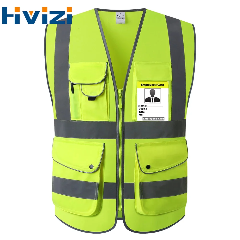 Reflecterend vest met hoge zichtbaarheid Moto Night Riding Jacket Kleding Hi Vis Werkkleding Bouwwerkveiligheidsvest