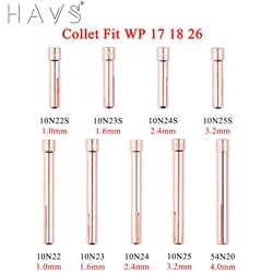 5/10Pcs 1.0/1.6/2.4/3.2/4.0Mm Tig Collet 10N22S 10N23S 10N24S 10N25S 10N22 10N23 10N24 10N25 Voor WP17/18/26 Lastoorts Kit