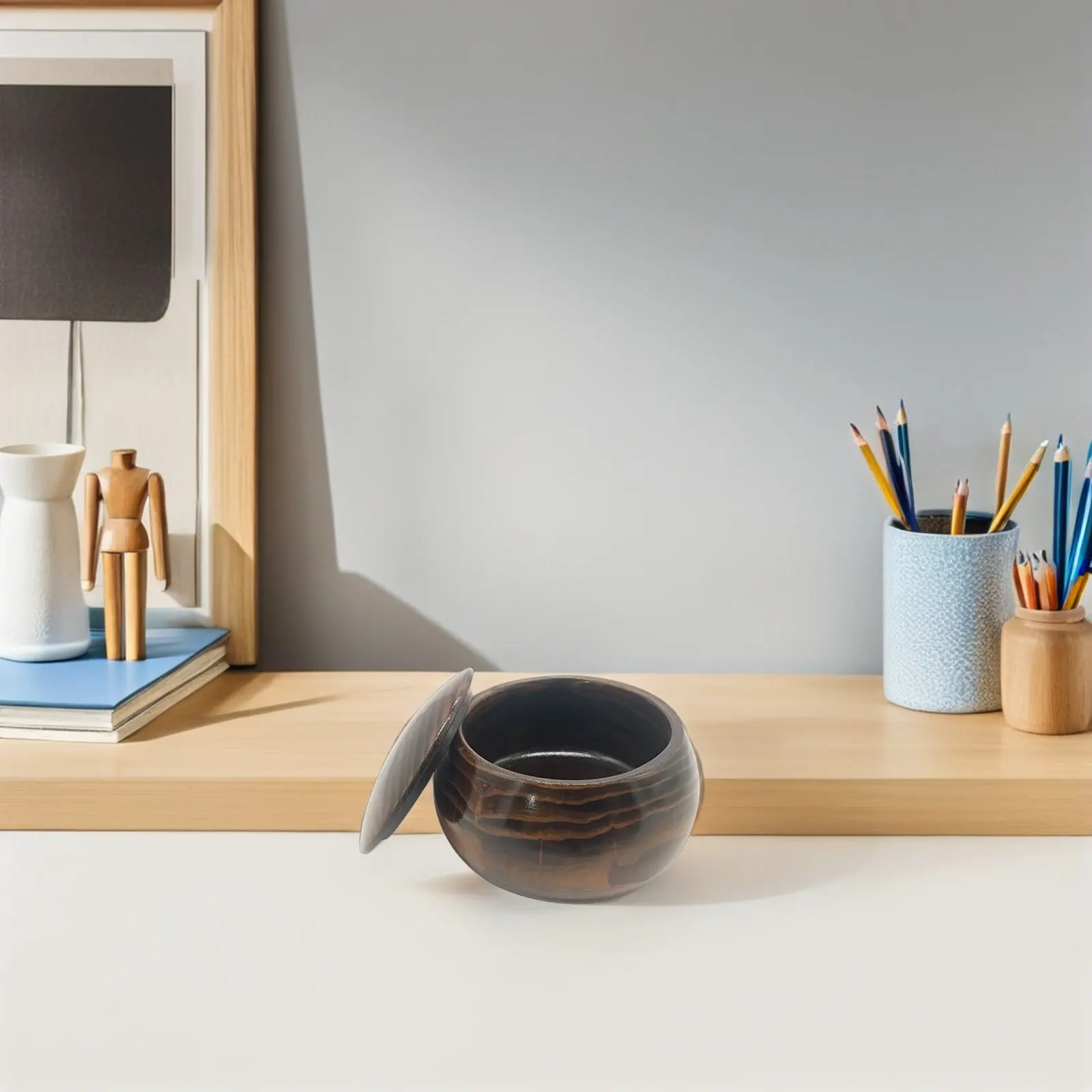 

Компактная чаша-контейнер для хранения шахматных фигур с крышкой для шахматных камней, украшений, закусок, для хранения фигур