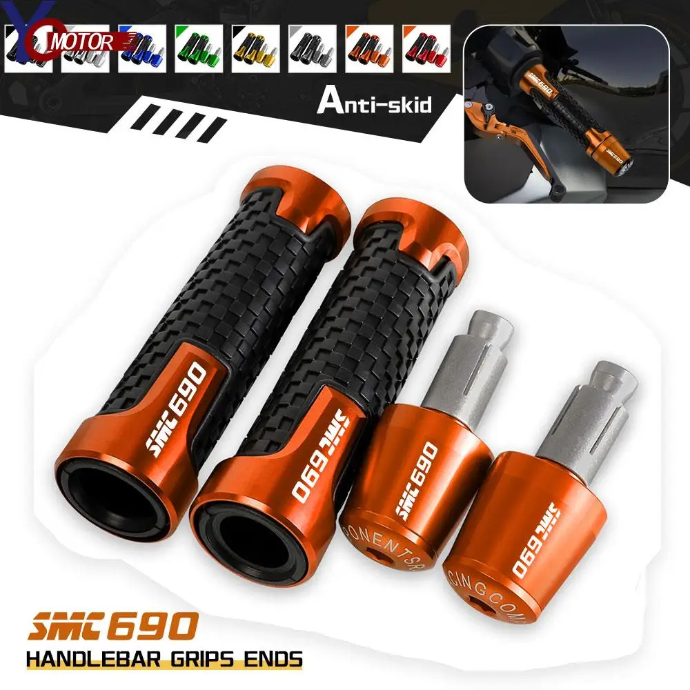 

FOR SMC690 690 SMC SMC-R 690SMC-R 2009-2014 2015 2016 Motorcycle Handle Bar End Handlebar Grips Cap Anti Vibration Plug CNC Part