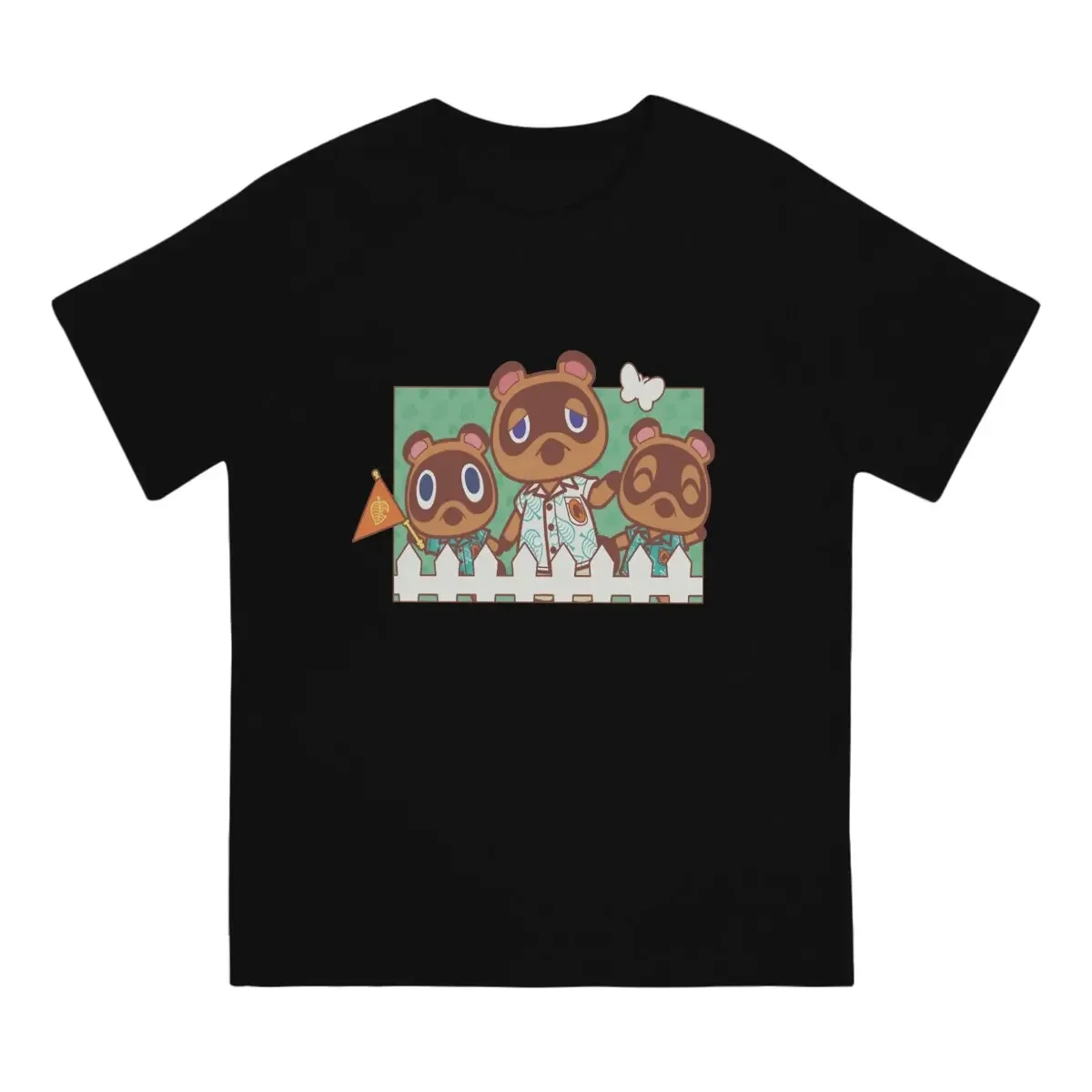 Tom Nook Family Unique TShirt Animal Funny Crossing Timmy Game Casual T Shirt Summer T-shirt For Men Women