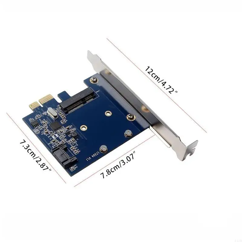 F42D PCI-E 1x إلى MSATA SSD بطاقة جهاز تحكم سطح مكتب الكمبيوتر