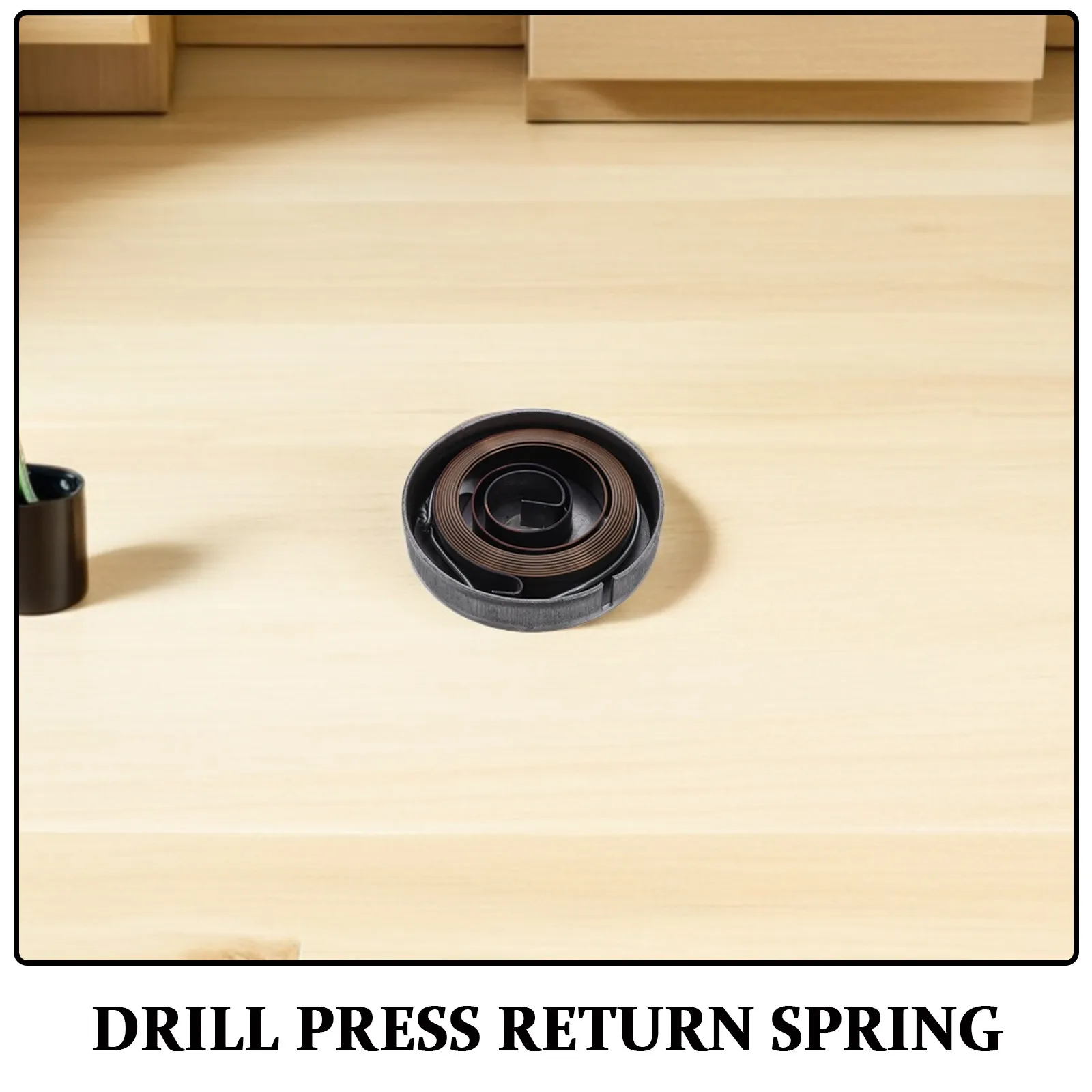 1Set Steel Drill Press Return Spring Replacement for Bench Drill Quill Feed Coil Spring Assembly Precision Wear Resistant Shock