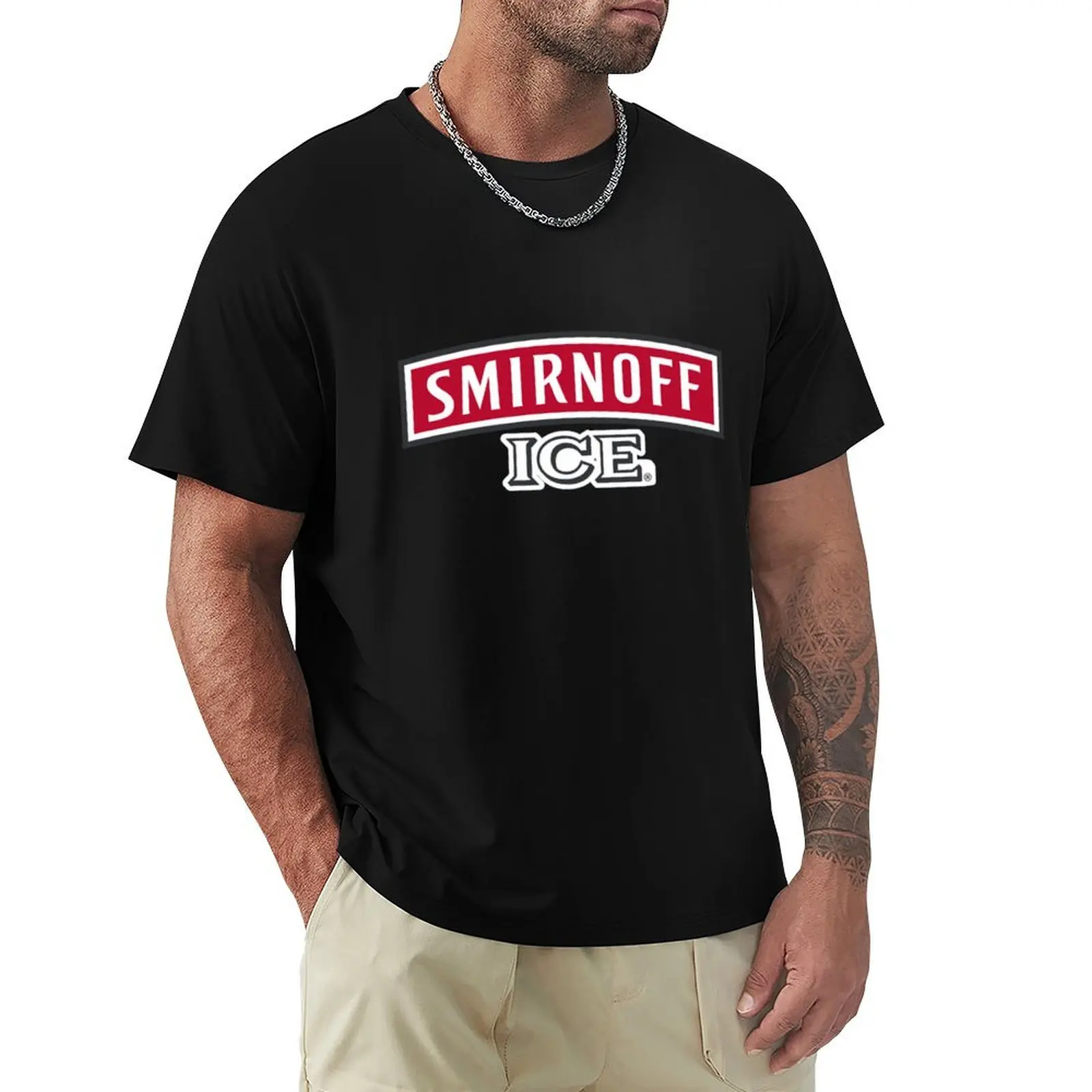 Camiseta con logotipo de Smirnoff Ice, camiseta para trabajo de construcción