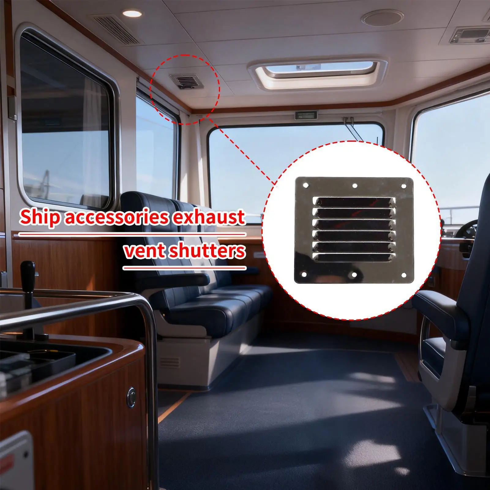 

Boat Exhaust Vent Pre Drilled Stainless Steel Cover Marine Boat Vent For Deck Wall Engine Outdoor Fishing Sports