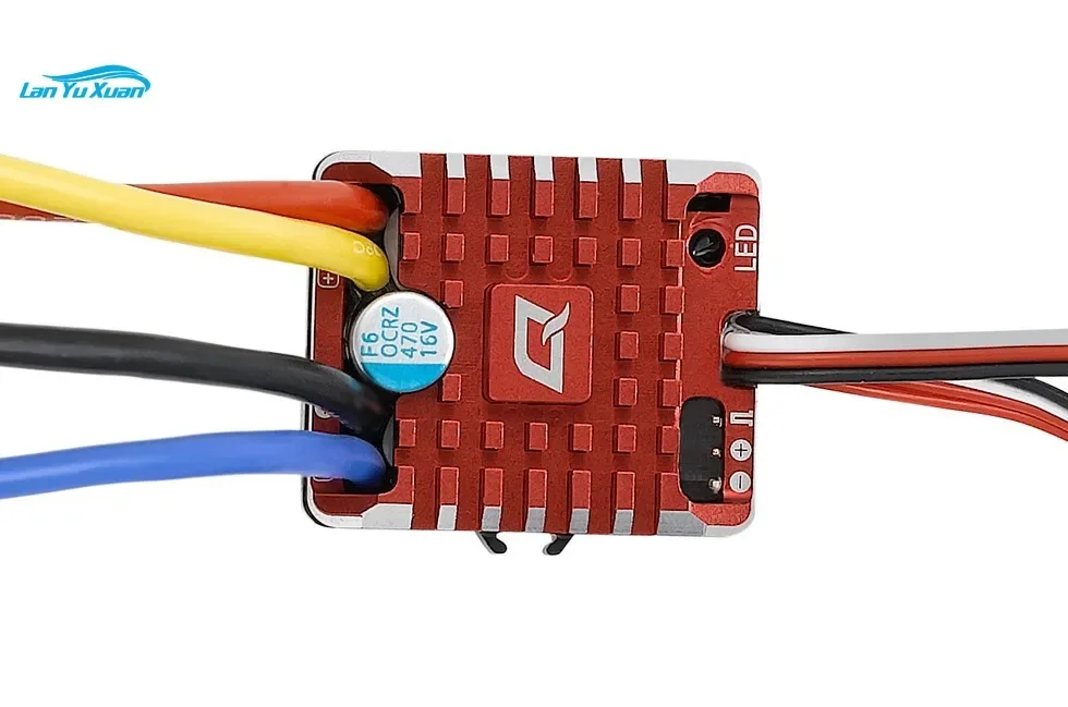 

Hobbywing QuicRun 1:10 1/8 WP Crawler Brush Brushed 80A 1080 Electronic Speed Controller Waterproof ESC With Program box LED BEC