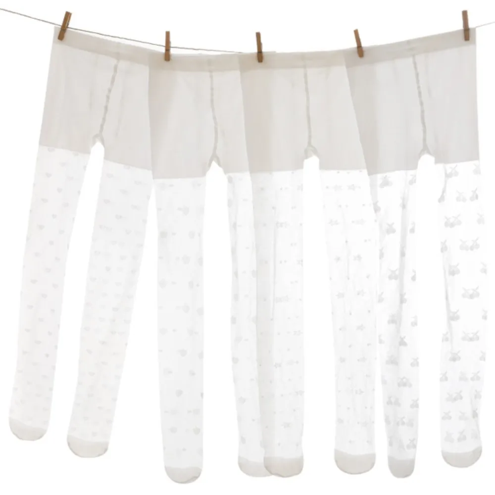 Summer thin children's pantyhose girls' silk stockings one-piece tights girl white silk meia infantil stocking collant fille