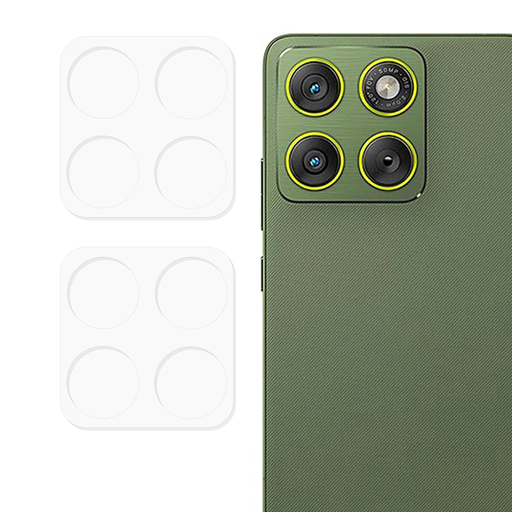 

2Pcs For Motorola Edge 70 5G Full Coverage Camera Lens Protector 3D Arc Edge Anti-Scratch Tempered Glass Lens Film - Transparent
