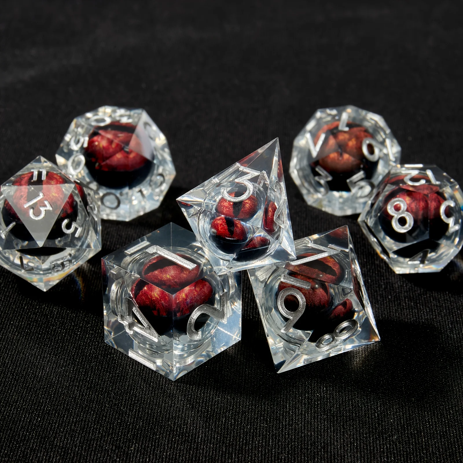 

D&D Dice Set Role Playing Dice DND Handcrafted Sharp Dice Chessboard Game Accessories D20, D12, D10, D8, D6, D4 Christmas Gifts