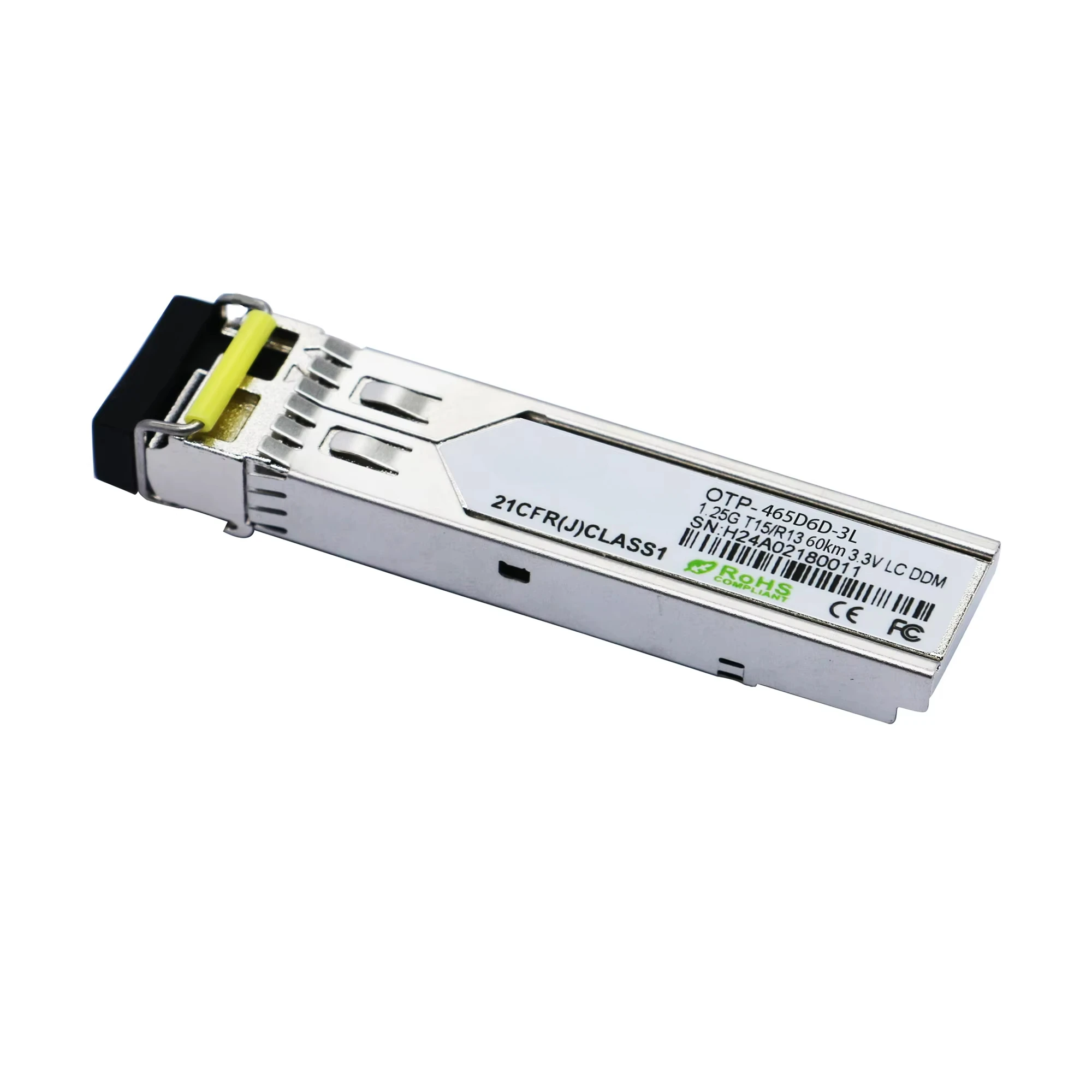 1.25G BIDI 60km SFP Optical Transceiver Module with 1550nm/1310nm LC Connector 60km Fiber Optic Equipment