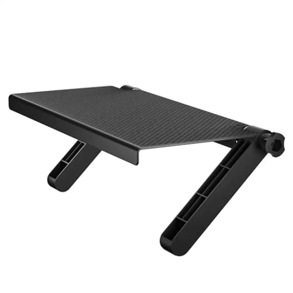 Space Saving Adjustable Shelf for TV Screen Top with Non Slip Rubber Points for Devices For Remotes and Media Players