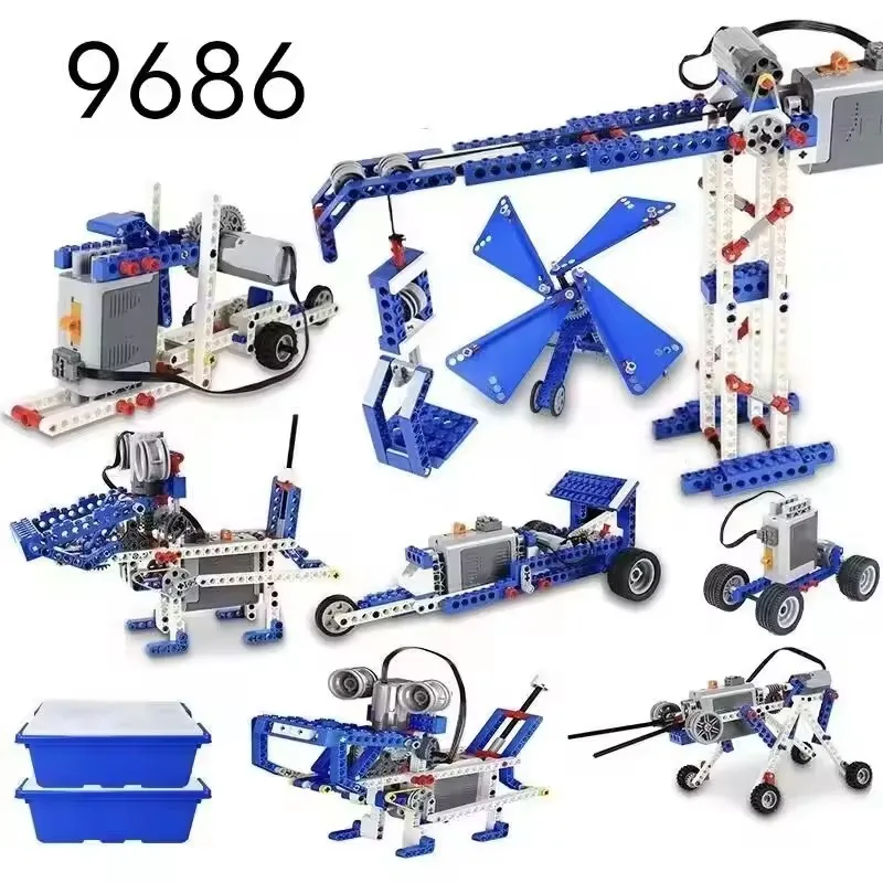 STEM 9686 Educational Set Technical Simple and Motorized Building Blocks school students Learning Power Function Bricks Kids Toy