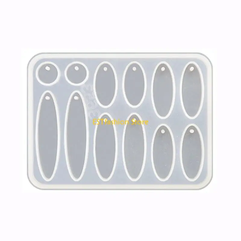 Y5GC Jewelry Molds with Holes Hand-Making Accessories Silicone Material for Earrings