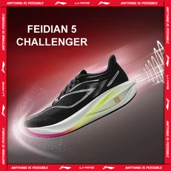 Li-Ning Women's FEIDIAN 5 CHALLENGER Racing Running Shoes CARBON-FIBER PLATE BOOM Cushion Sport Shoes Breathable Sneaker ARMV002