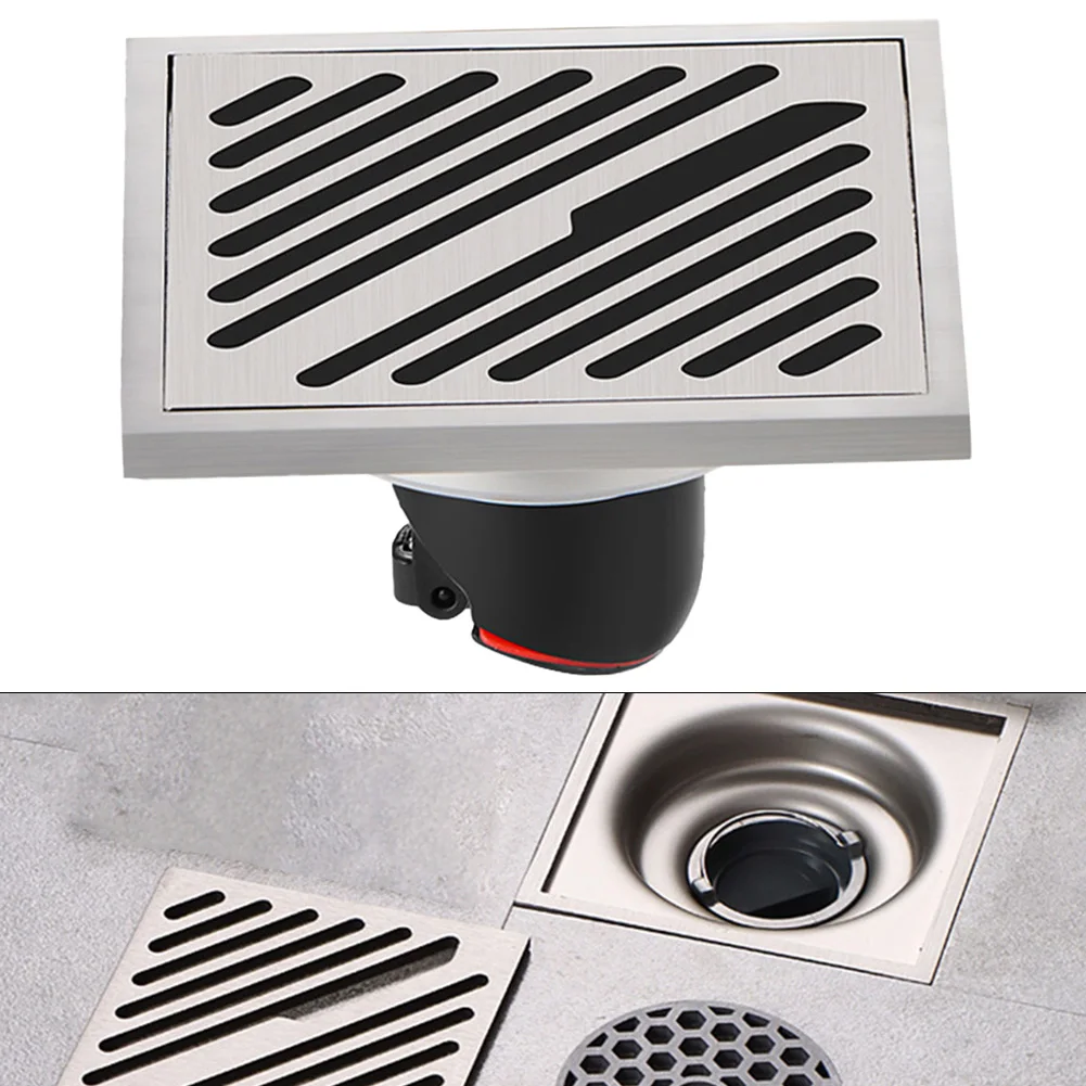 Stainless Steel Floor Drains Bathroom Shower Floor Drain Toilet Sewer Strainer Cover Kitchen Bathroom Ground Drainage Tool