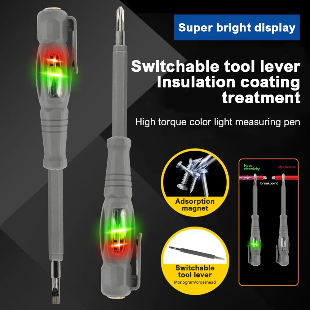 Multi-functional Electrician Screwdriver Pencil AC Non-contact Induction Test Pen Voltage Tester Voltage Detector AC24-250V