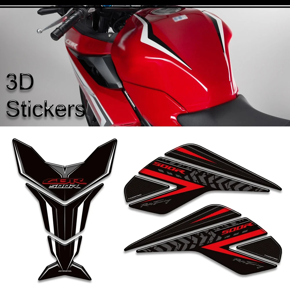 For Honda CBR500R CBR500 R CBR 500R Motorcycle Fuel Tank Sticker Moto Decals Stickers on Motorcycle