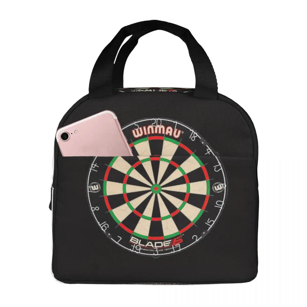 Winmau Blade 5 Dartboard Lunch Bags Insulated Bento Box Lunch Tote Resuable Picnic Bags Thermal Bag for Woman Student School