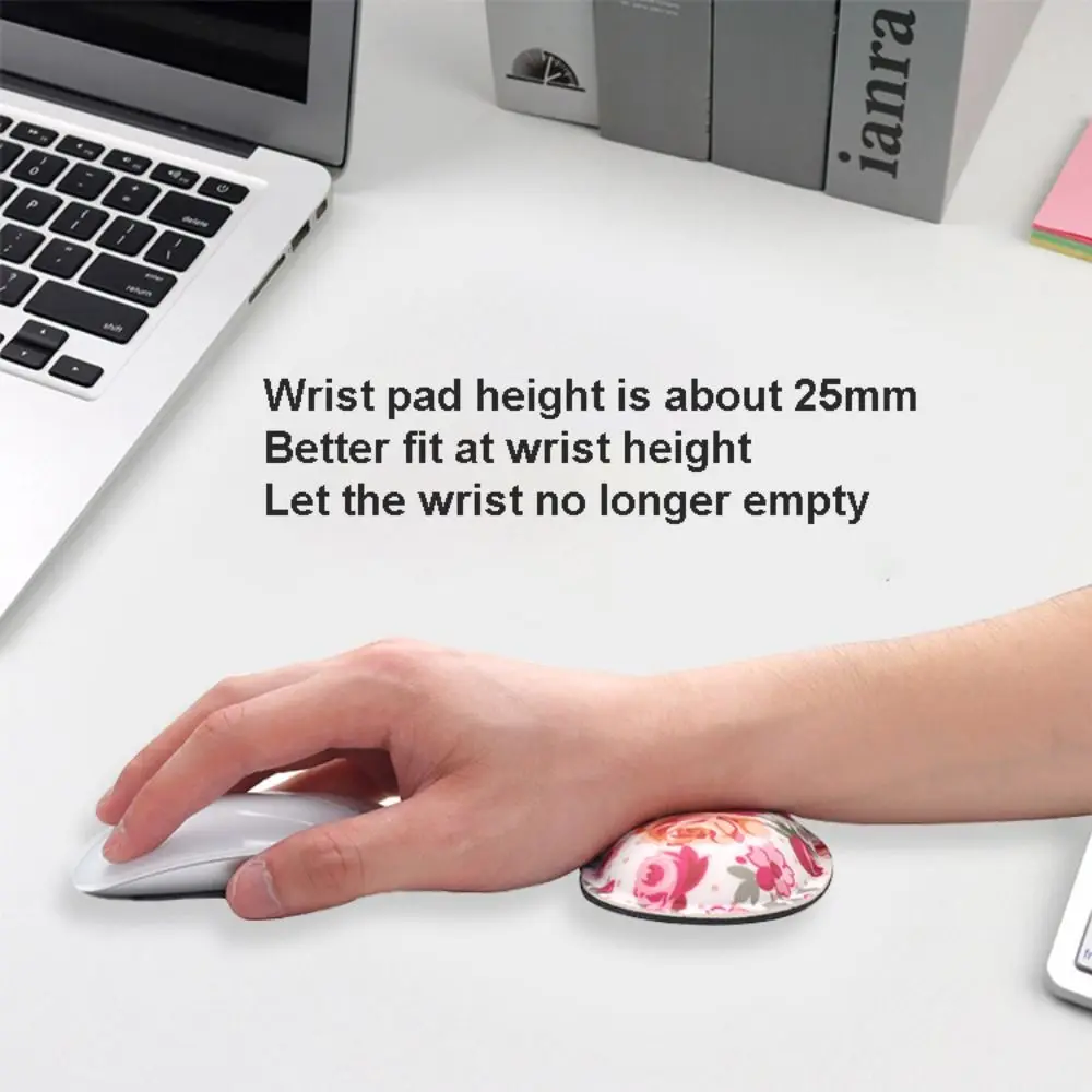 Aksesori Kantor Kreatif Sandaran Tangan Karet Ergonomis Alas Pelindung Pergelangan Tangan Nyaman Anti Selip Alas Mouse Sandaran Tangan Universal
