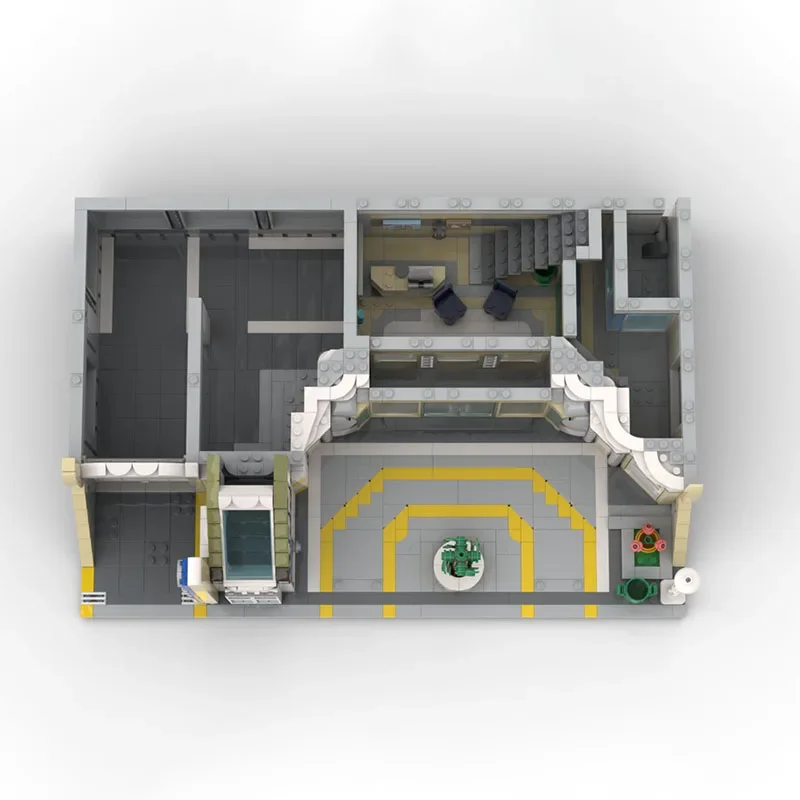 Moc Bausteine Street View Architektur Modell Ziegel Motel Technologie Modulare Bausteine Festival Geschenk Spielzeug DIY Set