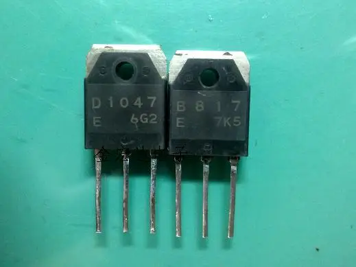 Used 5pair 2SD1047 2SB817 (5pcs B817 + 5pcs  D1047 ) TO-3P In Stock Original disassembly