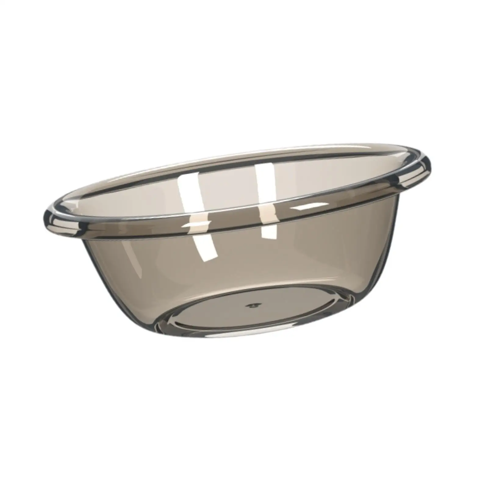 Transparent Round Wash Basin Dish Tub Lightweight Portable for Outdoor Camping RV Hiking Washing Dishes Vegetables