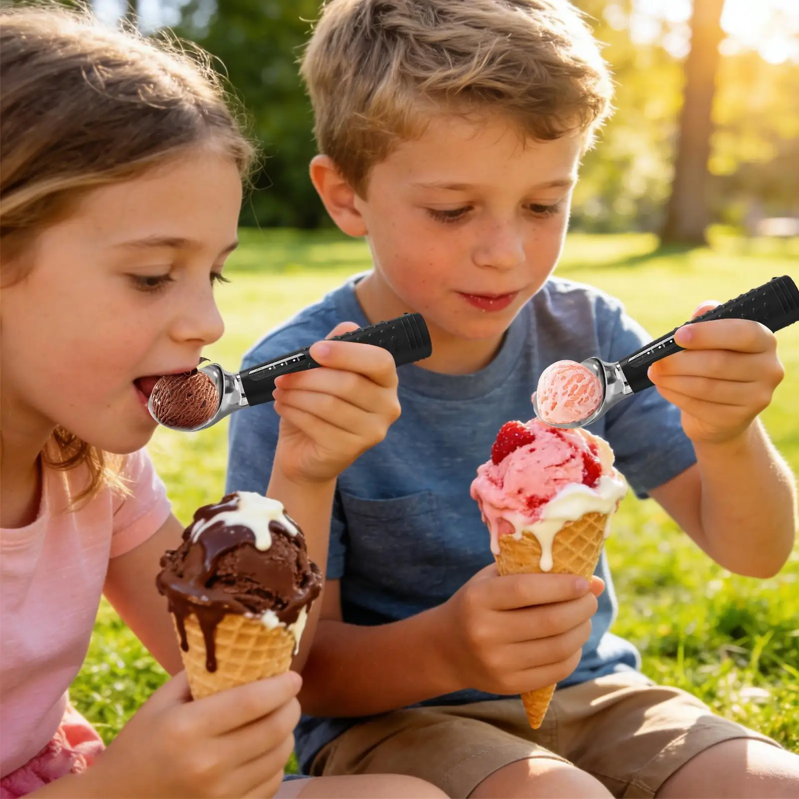 Ice Cream Scoops Electric Heating Kitchen Gadget Dessert Server Electric Ice Cream Scoop For Home Dorm Kitchens Parties Buffets