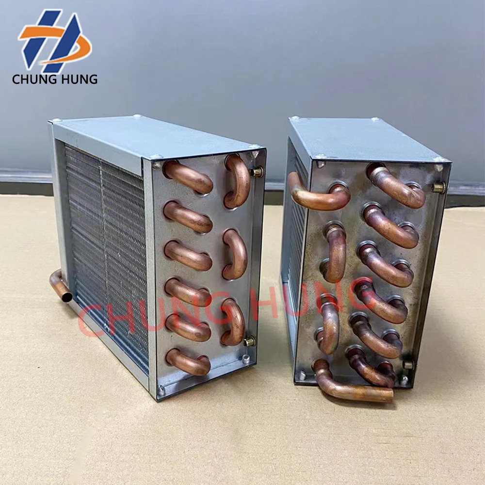 Copper tube radiator for water tank refrigeration, UV flatbed printer LED curing lamp, water tank condenser