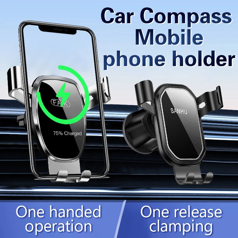 

Car Phone Holder Stand Mobile Smartphone Air Vent Gravity Car Mount GPS Support In Car Bracket For IPhone Xiaomi Huawei