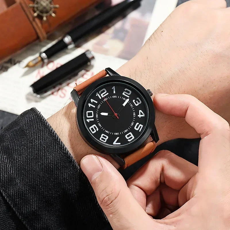 

New Fashion Business Quartz Wristwatches for Men Casual Sports Watches Male Leisure Quartz Wristwatches Clock Relógio Pulso