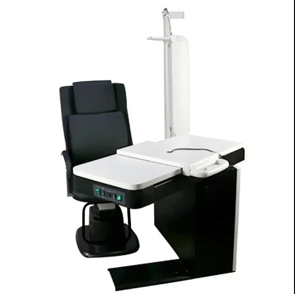 Ophthalmic motorized refraction chair and table unit optometry chair and stand ophthalmic unit chair