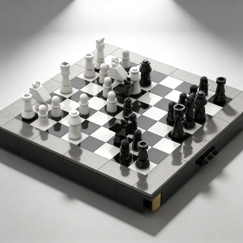 

364pcs MOC Mini Chess Games Model Building Blocks DIY Gift Creative Collectible Display Decor Premium Adult Kids Desk Home Toy