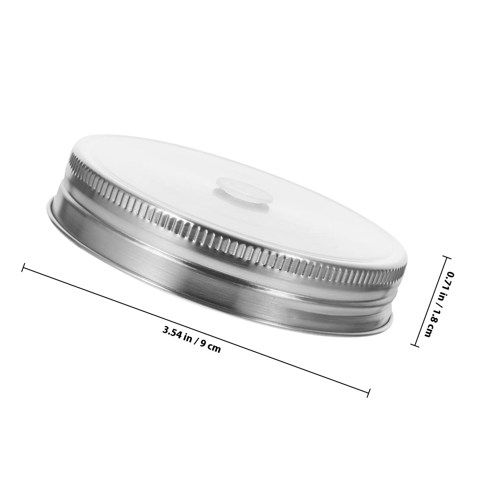 Tampa de aço inoxidável com buraco de palha, tampa hermética selada para beber chá, suco de café, tampas de armazenamento de cozinha reutilizáveis com 10 peças