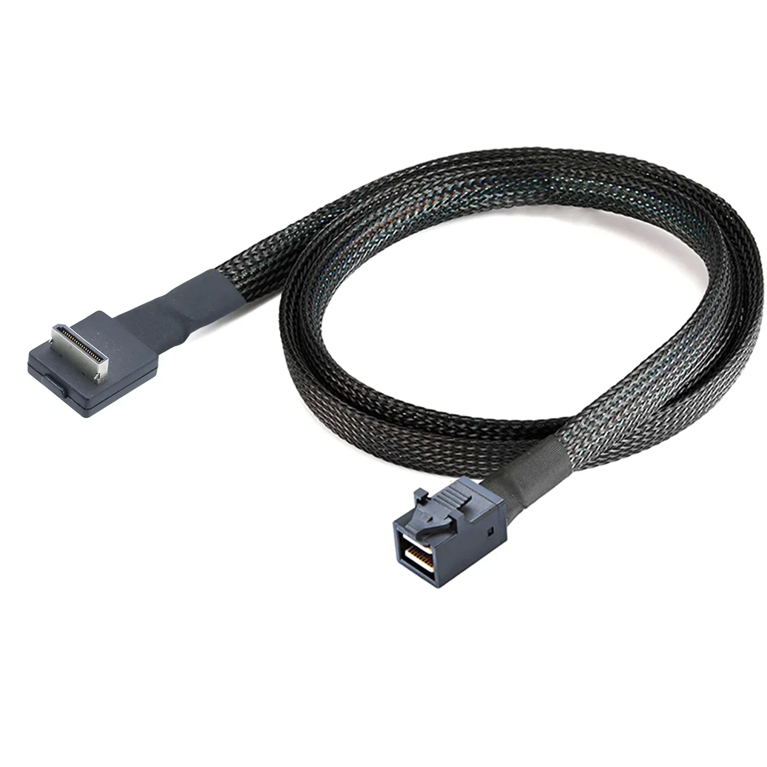 

OcuLink PCIE SFF-8611 4i 42Pin 90 градусов к HD MINI SAS SFF-8643 для активного кабеля SSD для передачи данных